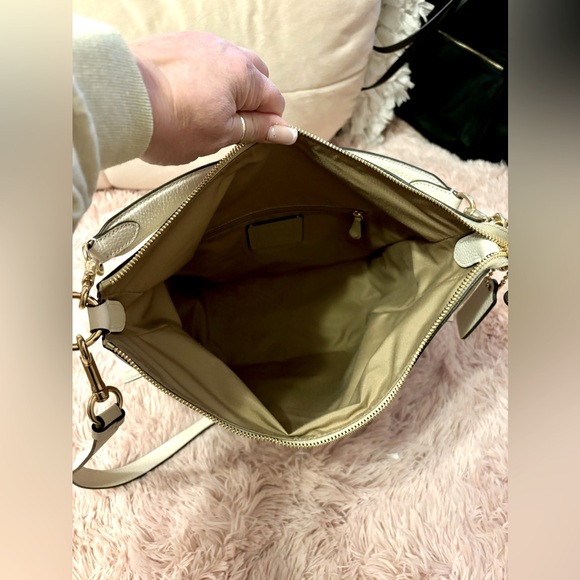 COACH Cream/Jacquard Leather Pennie Shoulder Bag & matching wallet - Picture 9 of 13